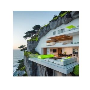 HANDCRAFTED digital art by me NWT architecture and decor print contemporary